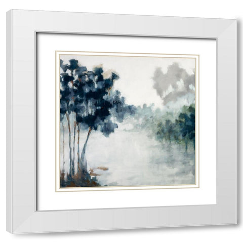 Soft Winter Light White Modern Wood Framed Art Print with Double Matting by Ellens, Jacqueline