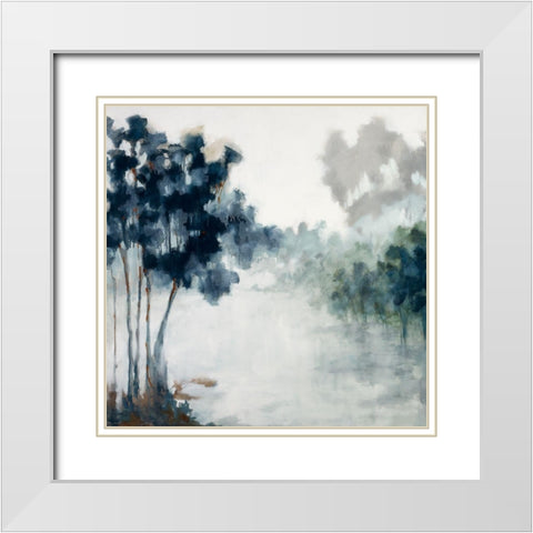 Soft Winter Light White Modern Wood Framed Art Print with Double Matting by Ellens, Jacqueline