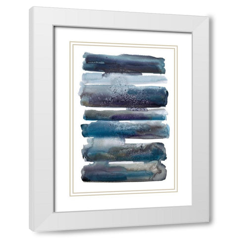 Rows and Flows II White Modern Wood Framed Art Print with Double Matting by Pasion, Wani
