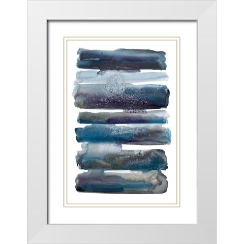 Rows and Flows II White Modern Wood Framed Art Print with Double Matting by Pasion, Wani