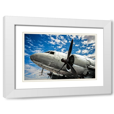 Looking Upward White Modern Wood Framed Art Print with Double Matting by Smith, Ken
