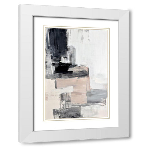 Peaches II White Modern Wood Framed Art Print with Double Matting by Snow , Aerial
