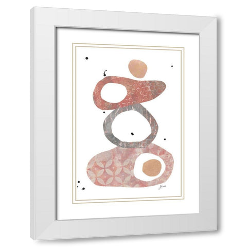Buddha Beach I White Modern Wood Framed Art Print with Double Matting by St.Amant, Yvette