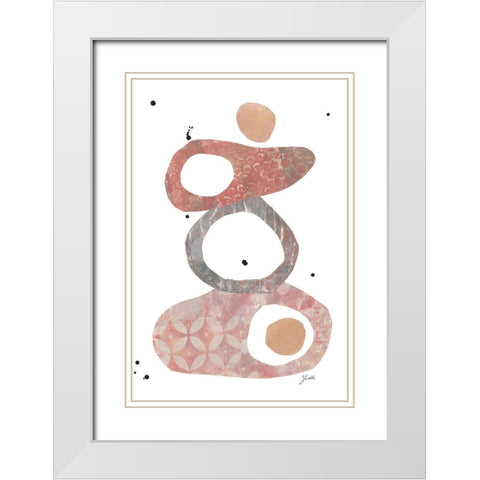 Buddha Beach I White Modern Wood Framed Art Print with Double Matting by St.Amant, Yvette