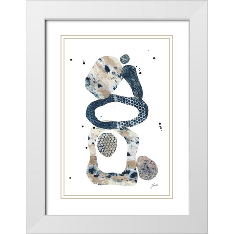 Balancing Act I White Modern Wood Framed Art Print with Double Matting by St.Amant, Yvette