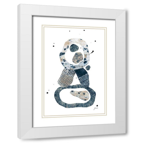 Balancing Act II White Modern Wood Framed Art Print with Double Matting by St.Amant, Yvette