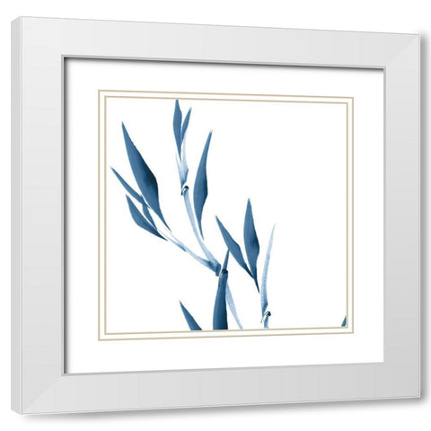 Simplicity III White Modern Wood Framed Art Print with Double Matting by Sugita, Katsumi