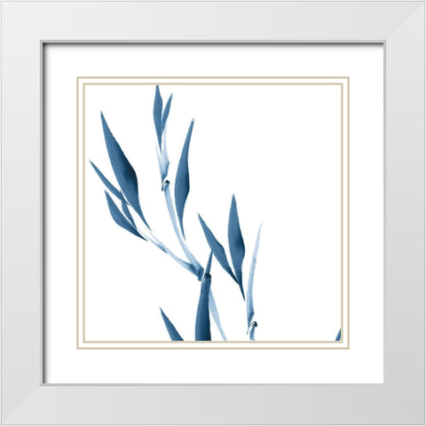 Simplicity III White Modern Wood Framed Art Print with Double Matting by Sugita, Katsumi