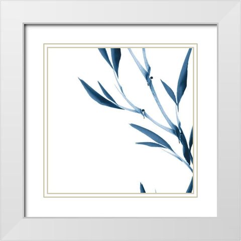 Simplicity IV White Modern Wood Framed Art Print with Double Matting by Sugita, Katsumi
