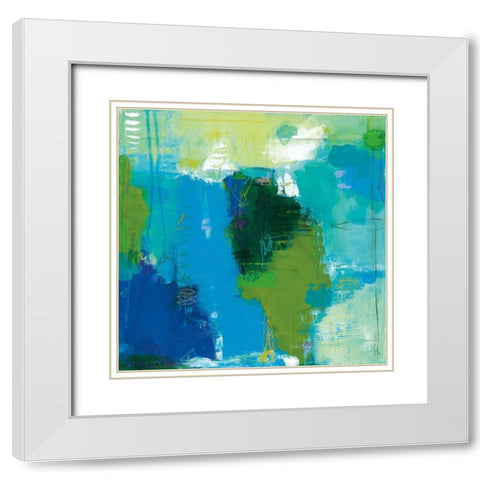 Synergy White Modern Wood Framed Art Print with Double Matting by Carstensen, Amy Leigh