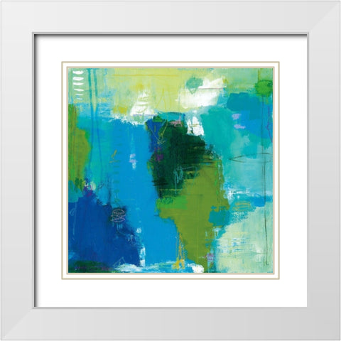 Synergy White Modern Wood Framed Art Print with Double Matting by Carstensen, Amy Leigh