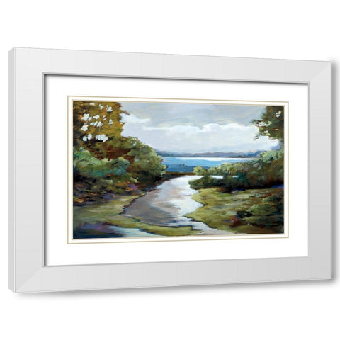 Evenings Promise White Modern Wood Framed Art Print with Double Matting by Buckley, Mary Parker