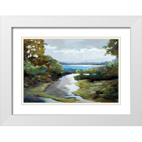 Evenings Promise White Modern Wood Framed Art Print with Double Matting by Buckley, Mary Parker