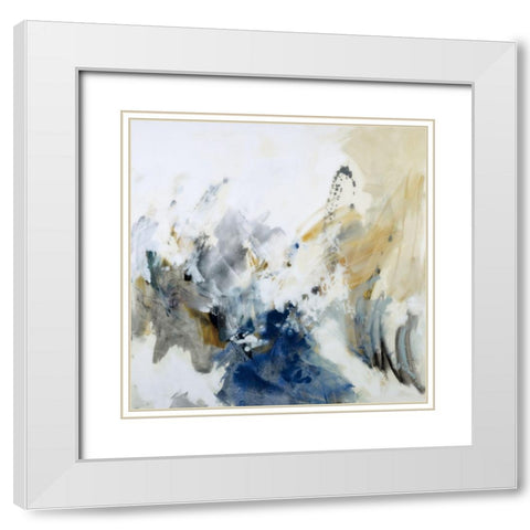 Momentum II White Modern Wood Framed Art Print with Double Matting by Ellens, Jacqueline