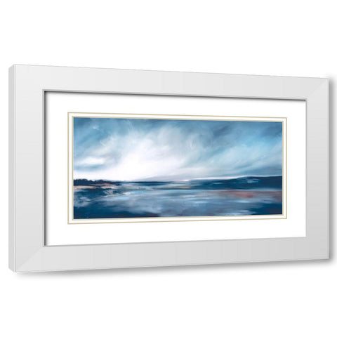 Island Light White Modern Wood Framed Art Print with Double Matting by Parent, Joanne