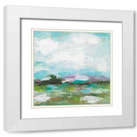 Sanctuary White Modern Wood Framed Art Print with Double Matting by Pasion, Wani
