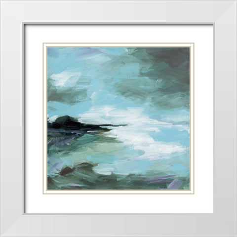 A Better Place White Modern Wood Framed Art Print with Double Matting by Pasion, Wani
