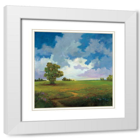 Big Sky White Modern Wood Framed Art Print with Double Matting by Jackson, Victoria