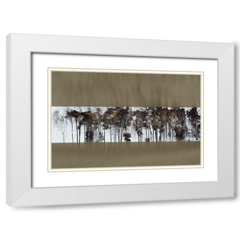 Golden Faith I White Modern Wood Framed Art Print with Double Matting by Hoh, Roy