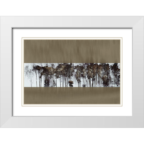 Golden Faith I White Modern Wood Framed Art Print with Double Matting by Hoh, Roy
