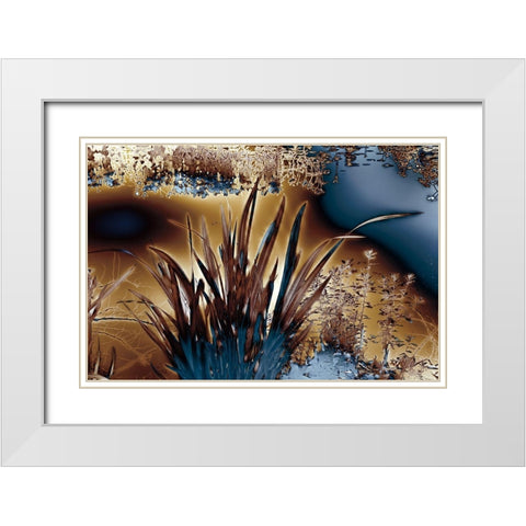 Gold Faith II White Modern Wood Framed Art Print with Double Matting by Hoh, Roy