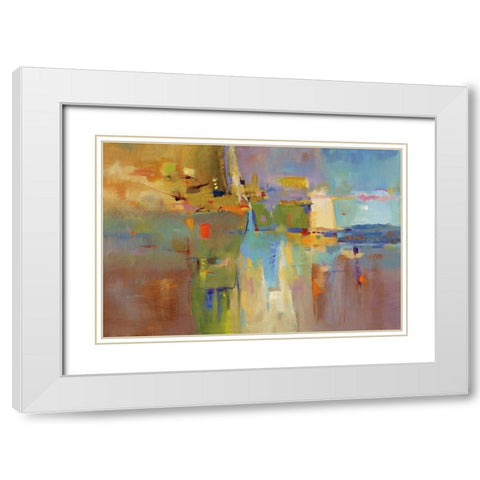 Atypical Reflections White Modern Wood Framed Art Print with Double Matting by Jackson, Victoria