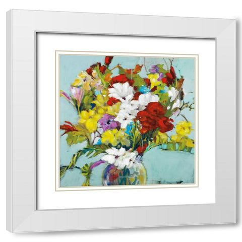 Natures Bounty White Modern Wood Framed Art Print with Double Matting by Buckley, Mary Parker