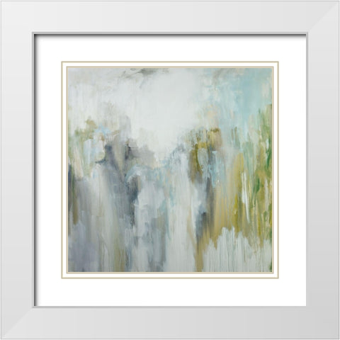 Welcome Home White Modern Wood Framed Art Print with Double Matting by Ellens, Jacqueline