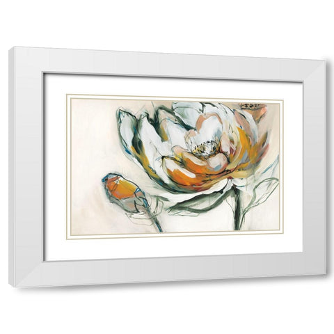 Bloomed IV White Modern Wood Framed Art Print with Double Matting by Fitzsimmons, A.