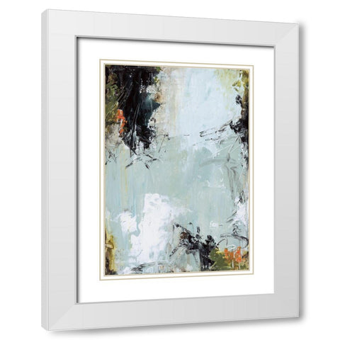 Rain and Rust White Modern Wood Framed Art Print with Double Matting by Pasion, Wani