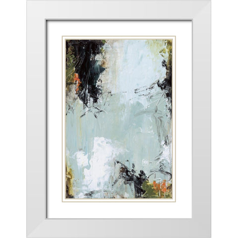 Rain and Rust White Modern Wood Framed Art Print with Double Matting by Pasion, Wani