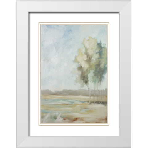 Solo Journey White Modern Wood Framed Art Print with Double Matting by Ellens, Jacqueline