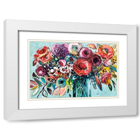 Here Comes The Sun White Modern Wood Framed Art Print with Double Matting by Drew, Vanessa