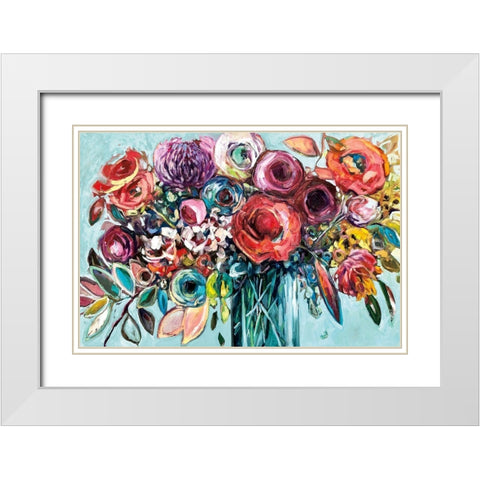 Here Comes The Sun White Modern Wood Framed Art Print with Double Matting by Drew, Vanessa