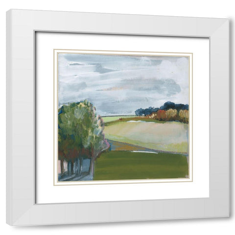 Spring Is Starting I White Modern Wood Framed Art Print with Double Matting by Bernsen, Leslie