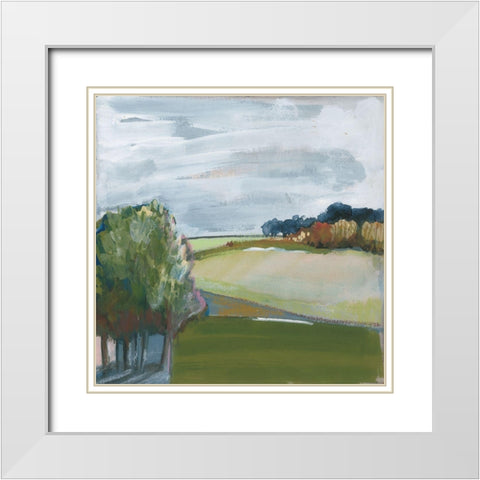 Spring Is Starting I White Modern Wood Framed Art Print with Double Matting by Bernsen, Leslie