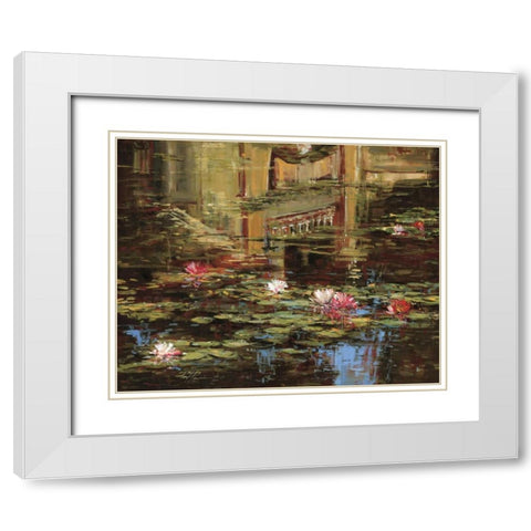 Classical Reflections White Modern Wood Framed Art Print with Double Matting by Panossian, Paul