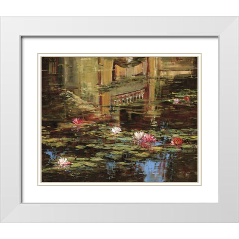 Classical Reflections White Modern Wood Framed Art Print with Double Matting by Panossian, Paul