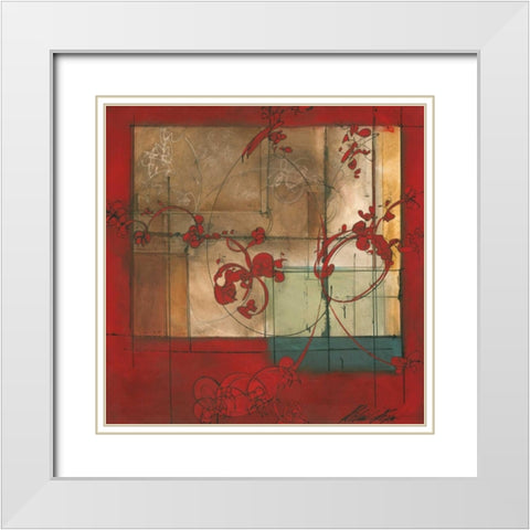 Amber Window White Modern Wood Framed Art Print with Double Matting by Pryor, Patrick