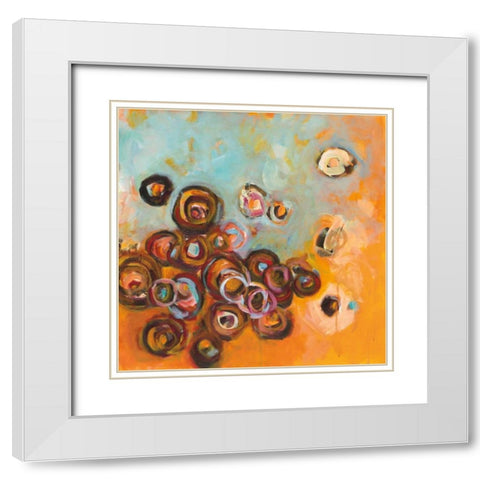 Paradisio III White Modern Wood Framed Art Print with Double Matting by Pryor, Patrick