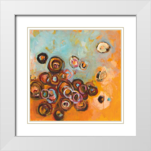 Paradisio III White Modern Wood Framed Art Print with Double Matting by Pryor, Patrick