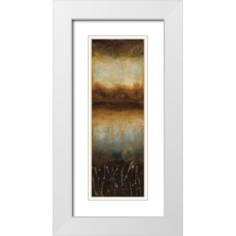 Crystal Lake I White Modern Wood Framed Art Print with Double Matting by Pasion, Wani