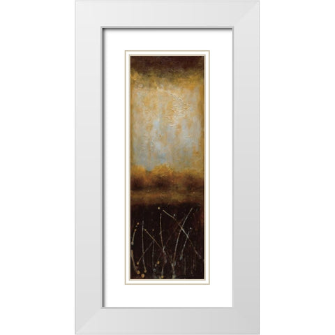 Crystal Lake II White Modern Wood Framed Art Print with Double Matting by Pasion, Wani