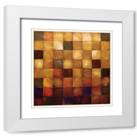 Cerveny White Modern Wood Framed Art Print with Double Matting by Pasion, Wani