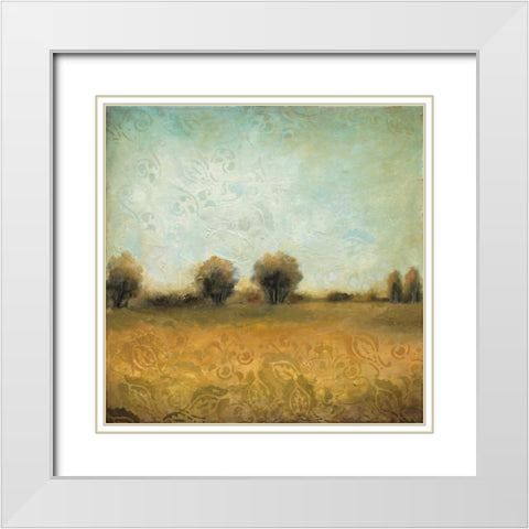 Summer Evening II White Modern Wood Framed Art Print with Double Matting by Pasion, Wani