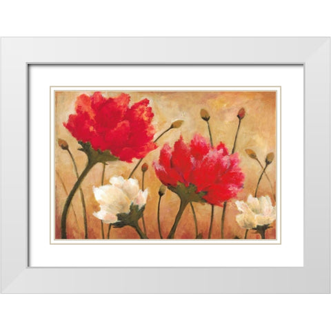 Dance White Modern Wood Framed Art Print with Double Matting by Pasion, Wani