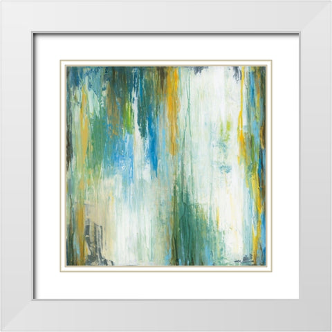 Blithe White Modern Wood Framed Art Print with Double Matting by Pasion, Wani