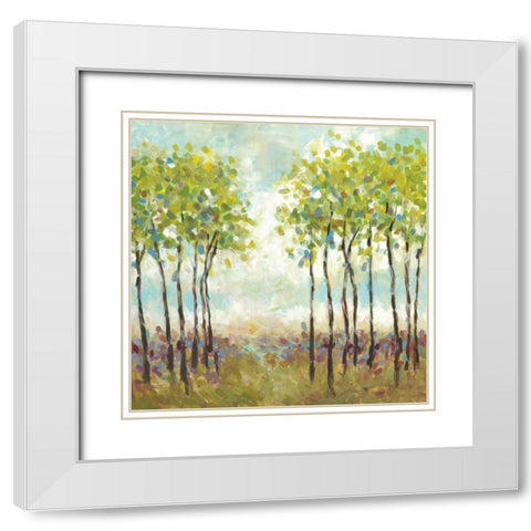 Foxwood I White Modern Wood Framed Art Print with Double Matting by Pasion, Wani
