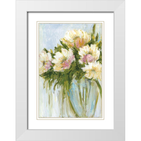 Im Blushing White Modern Wood Framed Art Print with Double Matting by Wani, Pasion