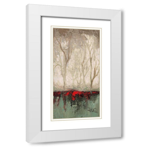 Amazonas II White Modern Wood Framed Art Print with Double Matting by Quintero, Tita